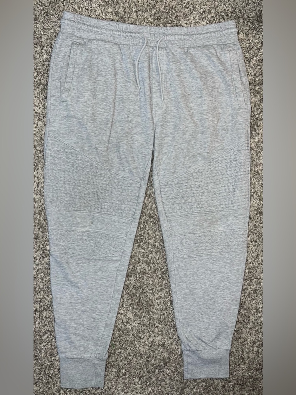 2 FOR 1: H&M Men's Black AND Grey Biker Joggers with Drawstring Waist! Size XL. - Picture 9 of 16